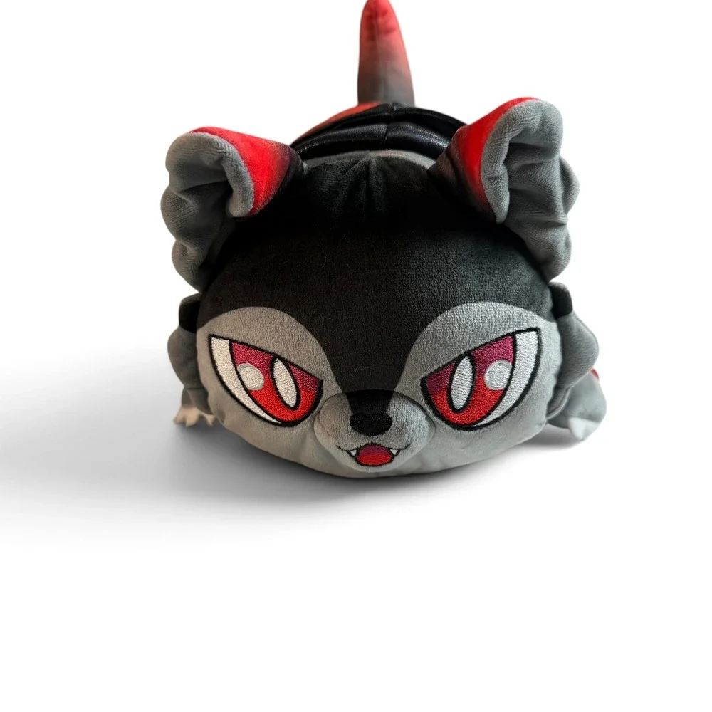 Aphmau MeeMeows Mystery Plush Litter 6 Sparkle Aaron Wolf Cat Black Red 11 Inch